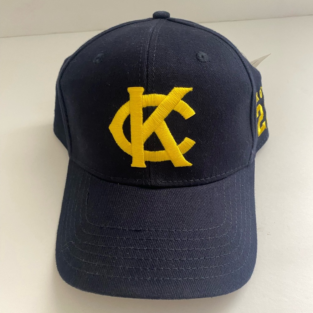 KC Buck O’Neil tribute hat Navy and Yellow Cap